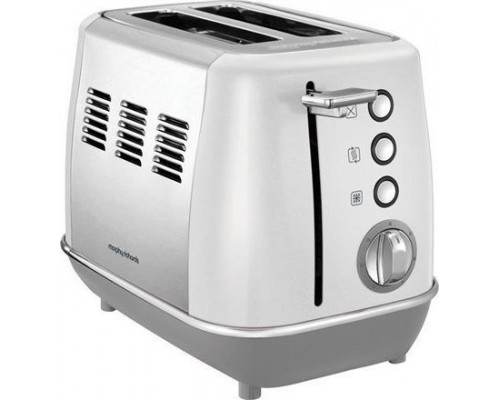 Morphy Richards Morphy richards 224409 Evoke Toaster, Power 850 W, 2 Slots, Stainless steel, White with Stainless steel