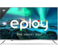 AllView Allview QL50ePlay6100-U 50" (126cm) 4K UHD QLED Smart Android TV, Google Assistant, Silver Metallic Frame