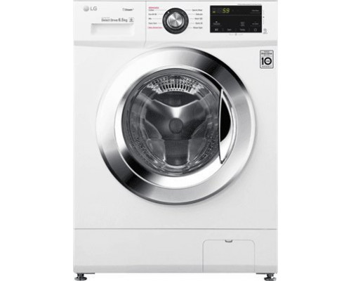 LG LG | F2J3WY5WE | Washing machine | Energy efficiency class E | Front loading | Washing capacity 6.5 kg | 1200 RPM | Depth 44 cm | Width 60 cm | Display | LED | Steam function | Direct drive | White