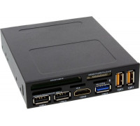 3.5L InLine front panel reader with card reader, HDMI, USB 3.0 and 2.0 (33394V)