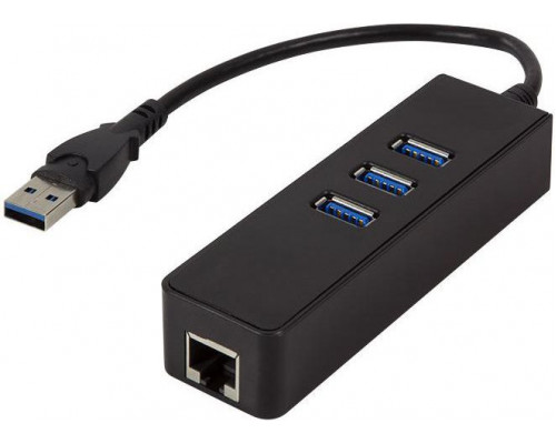 HUB USB LogiLink USB 3.0 3xUSB 3.0 1xRJ45 (UA0173A)