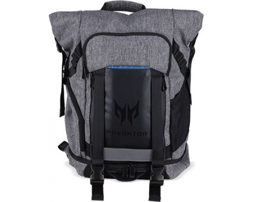 Acer PREDATOR GAMING ROLLTOP BACKPACK FOR 15 "NBs GRAY n TEAL BLUE (RETAIL PACK)