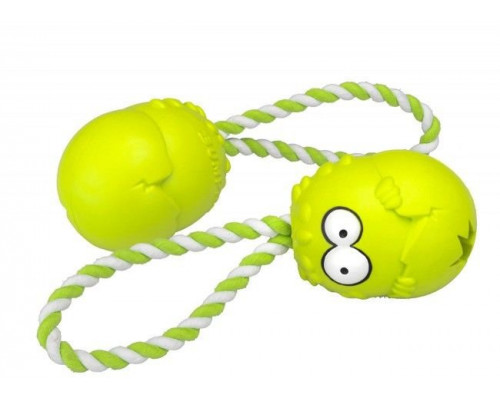 Игрушка для собаки EBI Coockoo Bumpies toy + Green Rope L 13-30kg 11x8.7x7.5cm